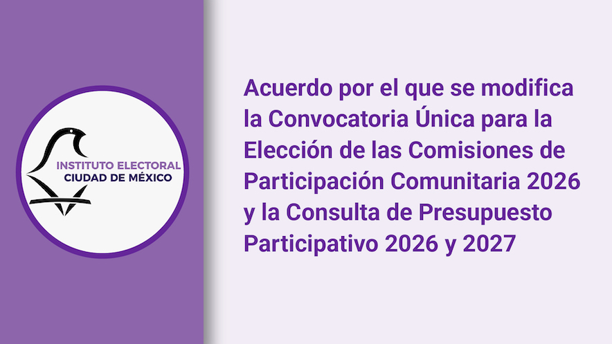 Consulta de Presupuesto Participativo 2026 y 2027