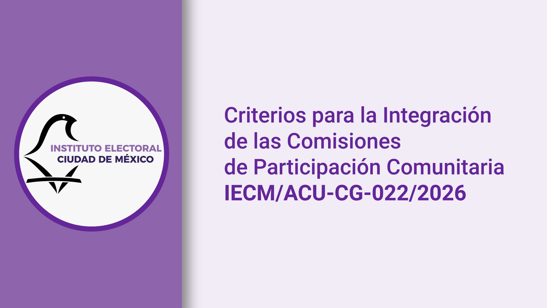 Criterios para la Integración de las Comisiones